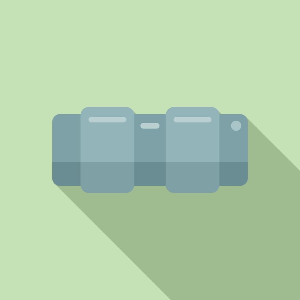 Pipe tube icon flat vector. Industrial valve vector