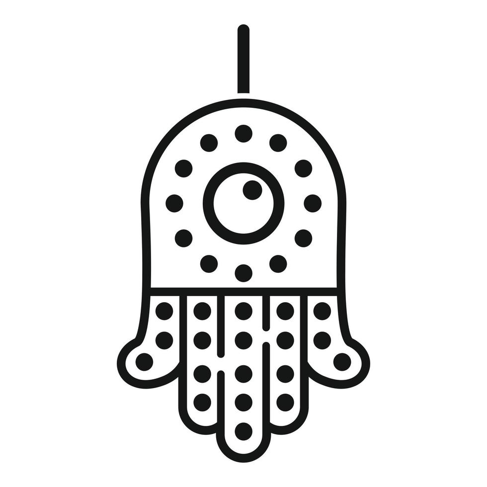 Hamsa hand icon simple vector. Chinese year vector