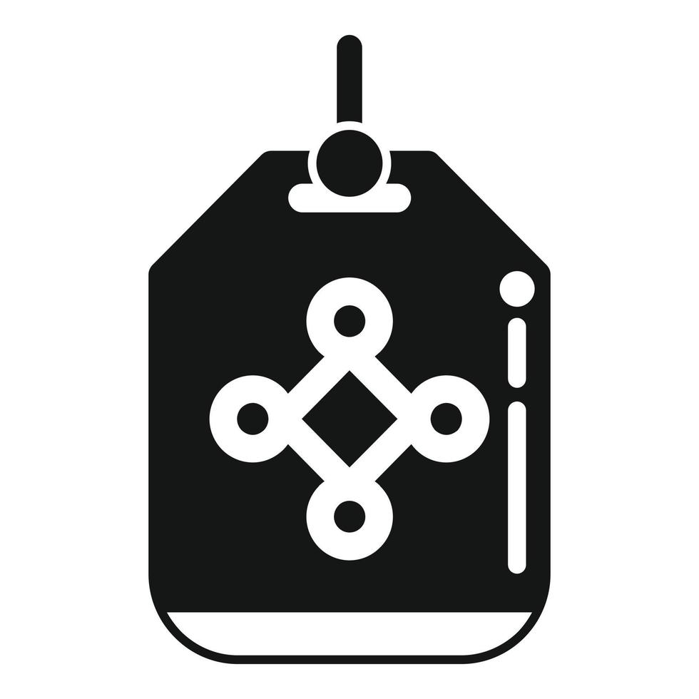 Cute amulet icon simple vector. Chinese fortune vector