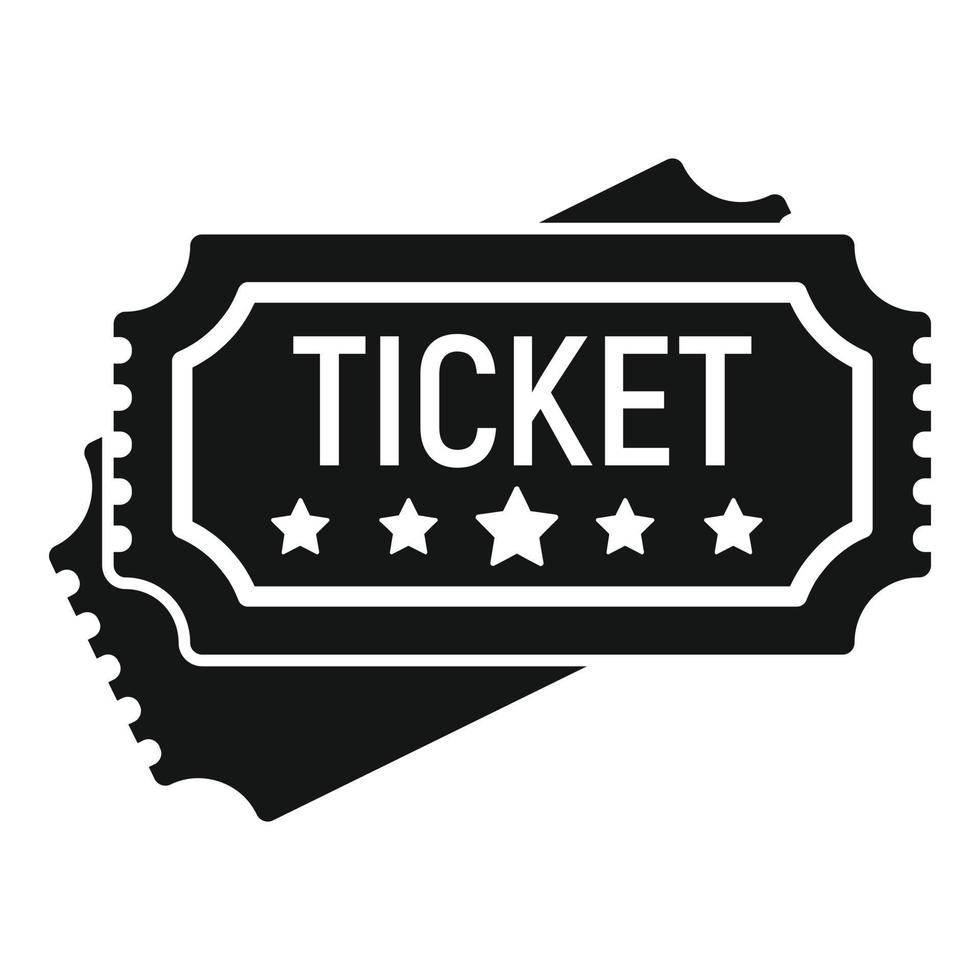 Lucky ticket icon simple vector. Chinese fortune vector