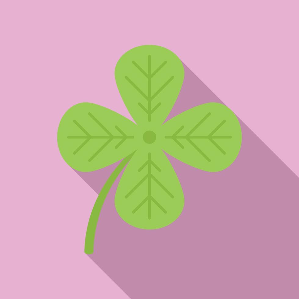 Clover design icon flat vector. Irish luck vector