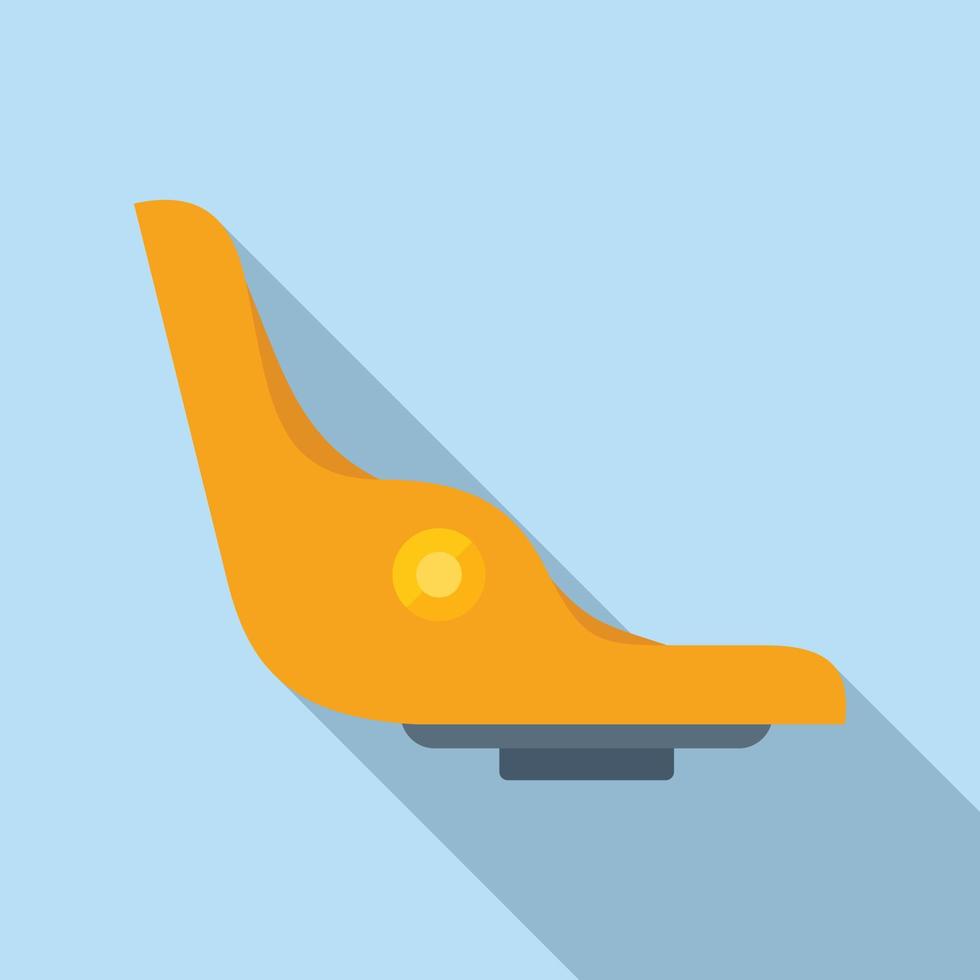 Bicycle seat icon flat vector. Child bike vector