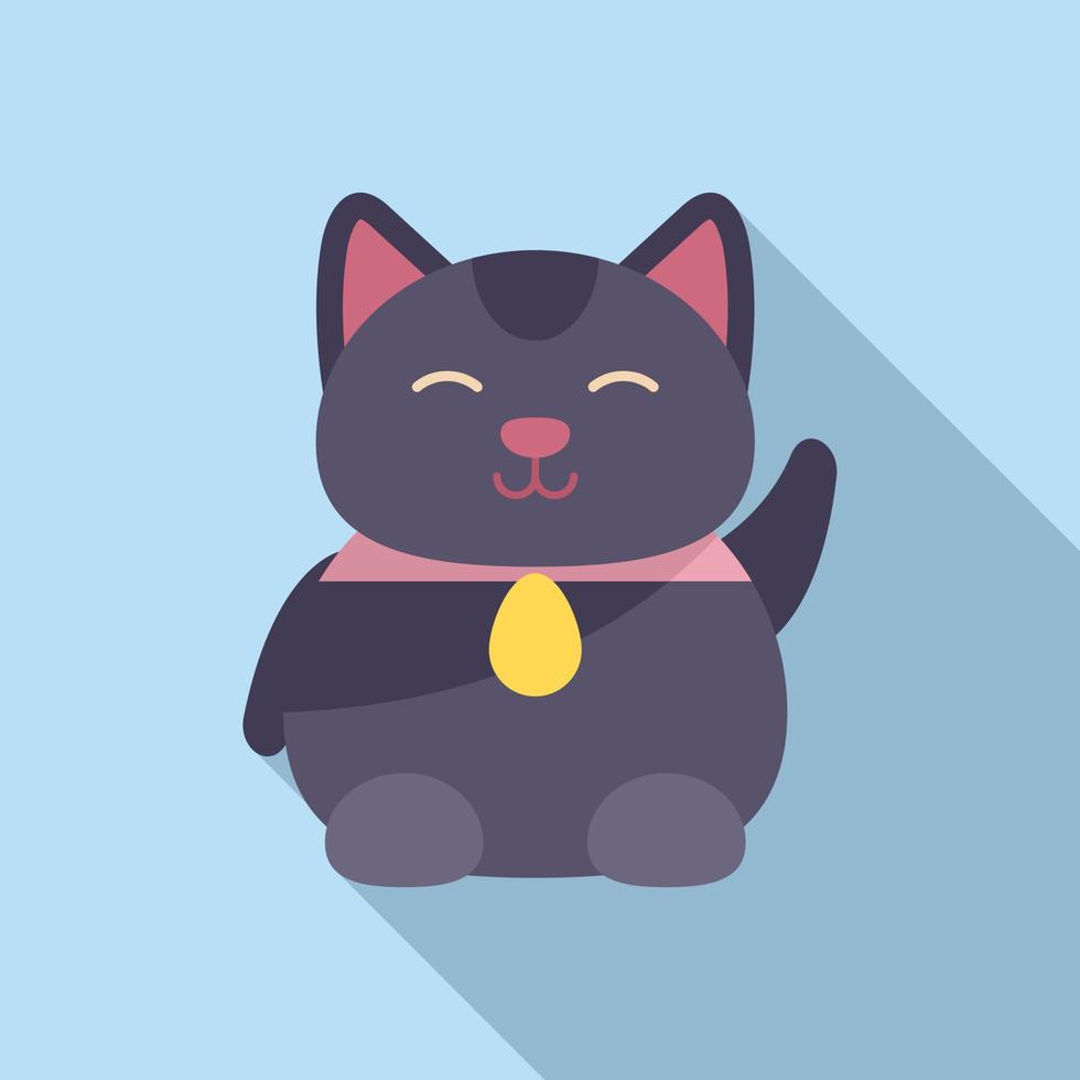 Funny lucky cat icon simple vector. Japan fortune 15152598 Vector