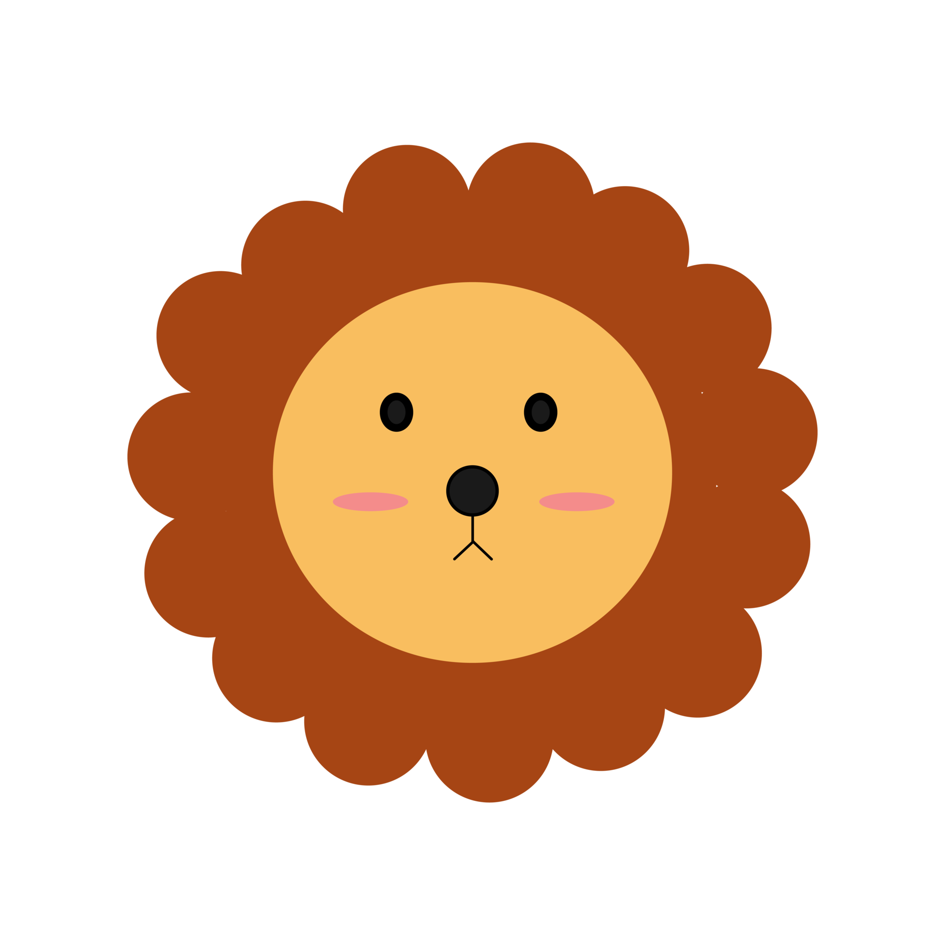 Cute lion character illustration design 15152724 PNG