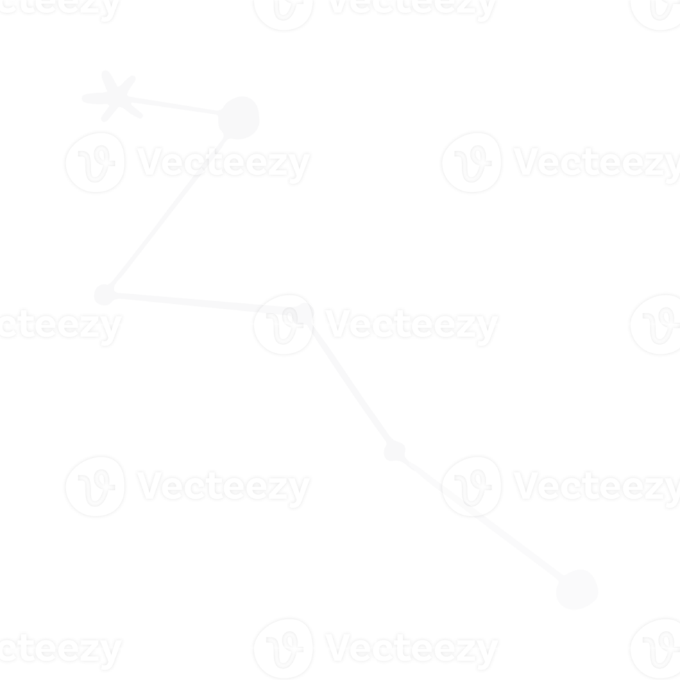 ilustración de arte de línea de constelación de estrellas png