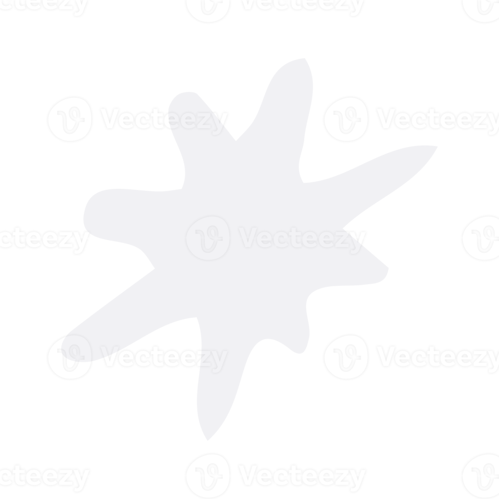 Star shape design ornament png