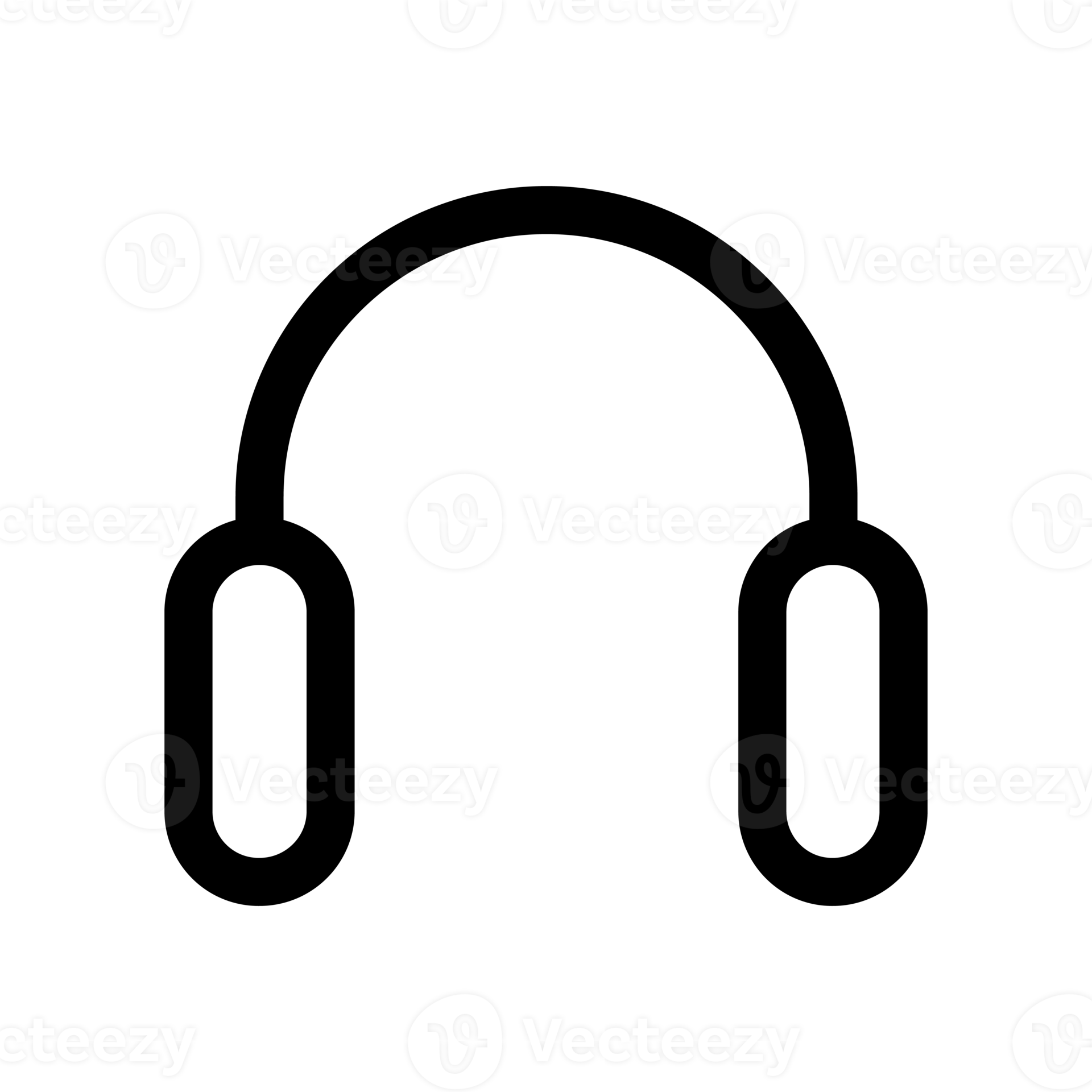 Headset icon design for web interfaces and applications 15152823 PNG