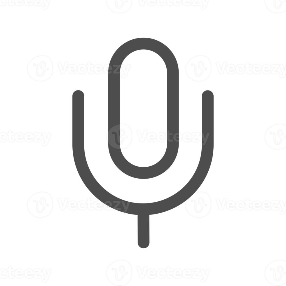 Microphone icon design for web interfaces and applications png