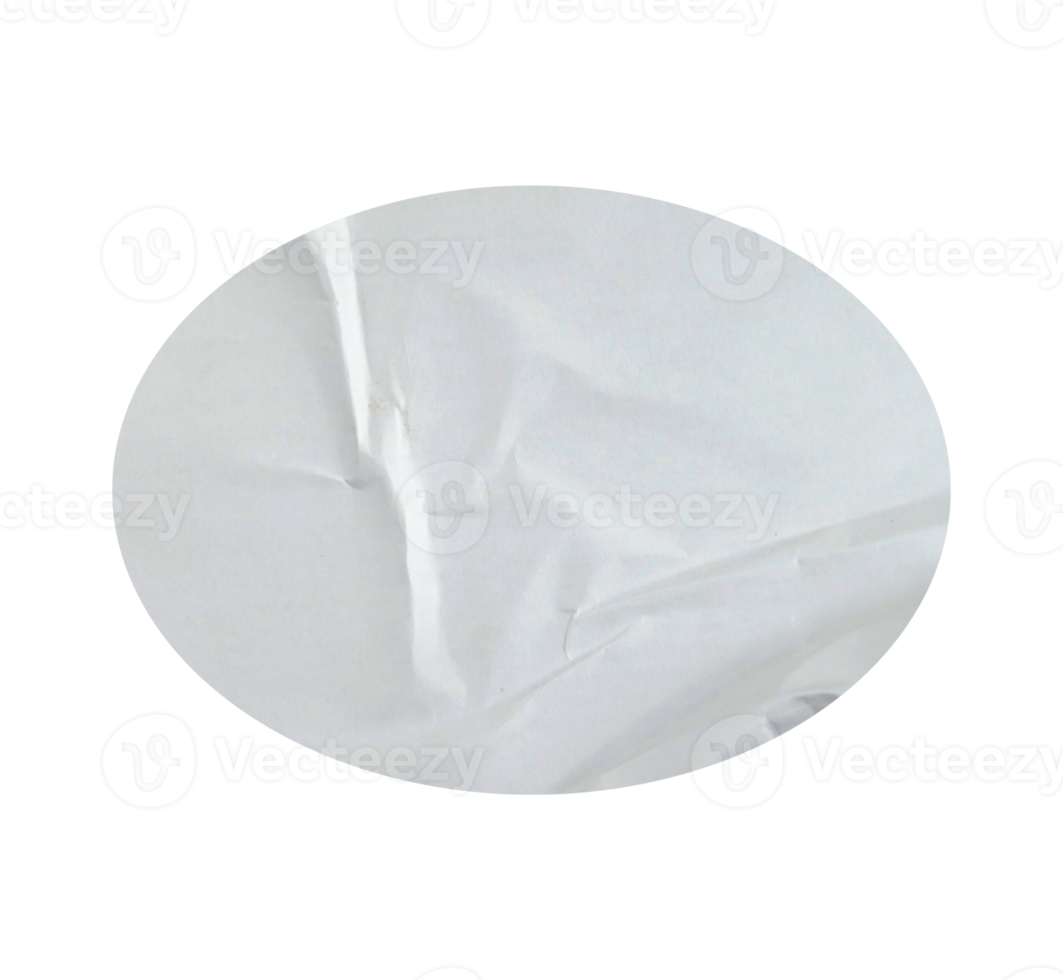 Stickers in Elliptical shapes with paper texture. Glued sticker for retro label, tag, and design element. png