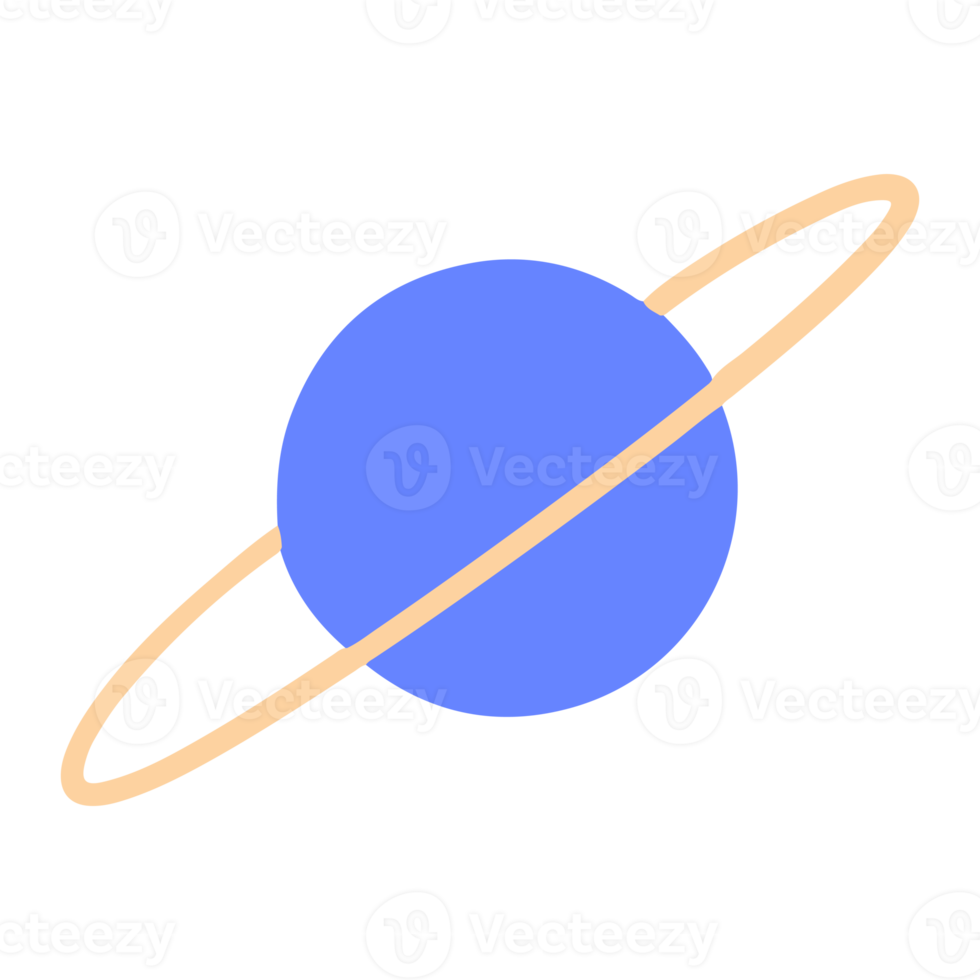 gemakkelijk planeet illustratie voor ontwerp element png