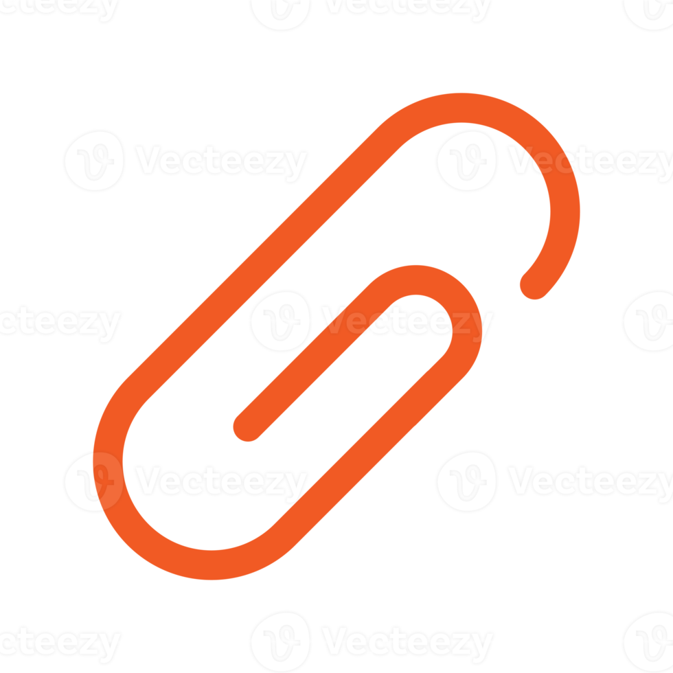 Paper clip icon design for web interfaces and applications png