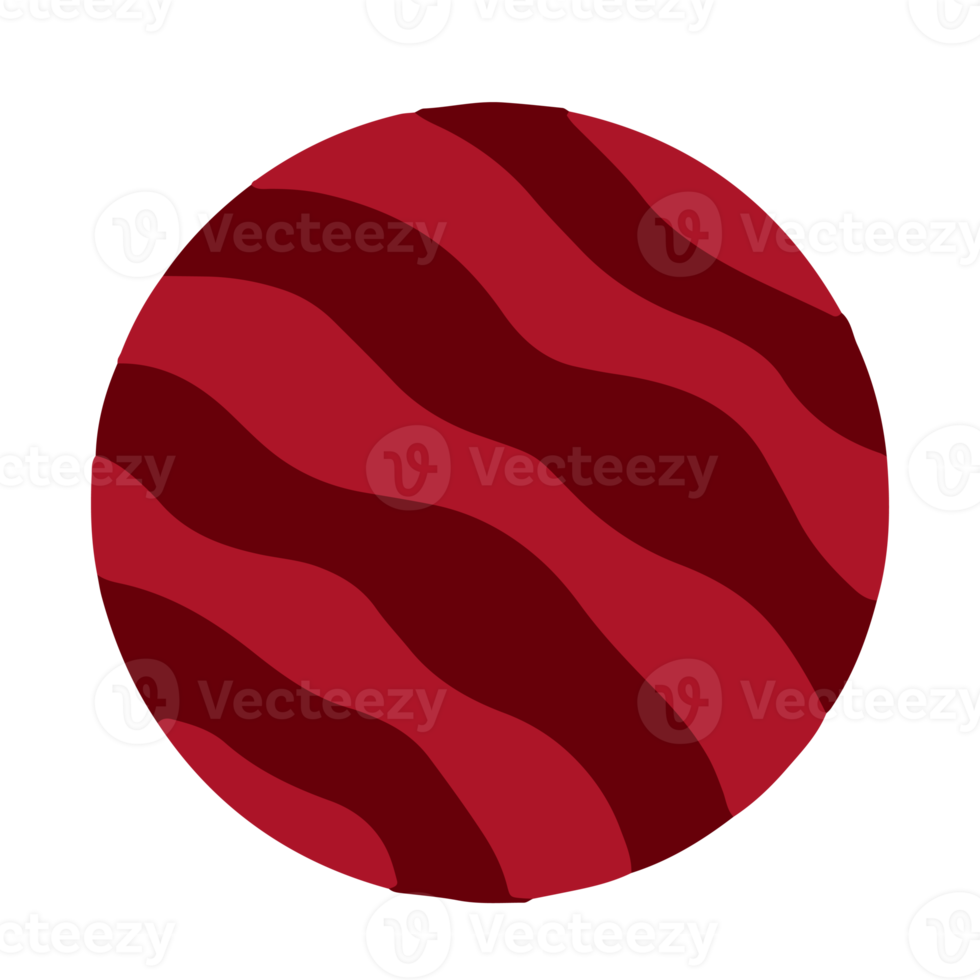 einfache Planetenillustration für Gestaltungselement png