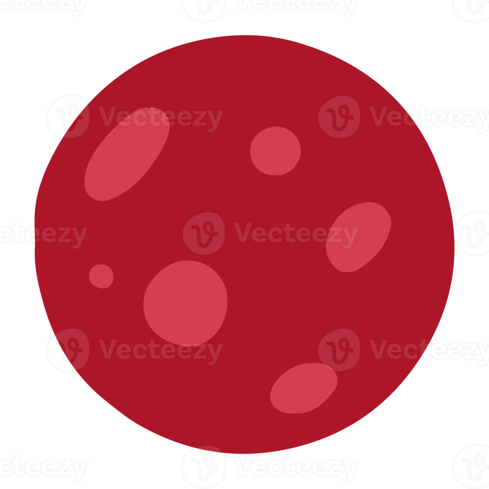 einfache Planetenillustration für Gestaltungselement png