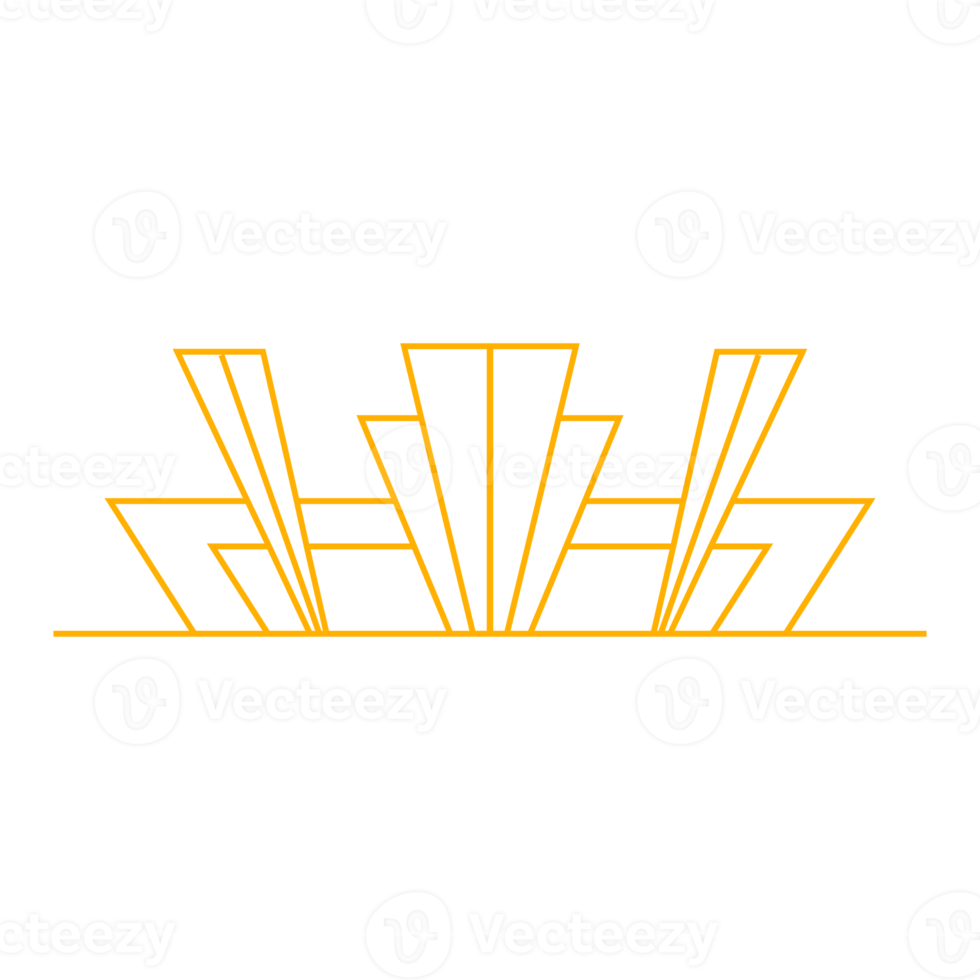 arte deco telaio schema ictus nel d'oro colore per di classe e lusso stile. premio Vintage ▾ linea arte design elemento per copia spazio e bandiera modello png