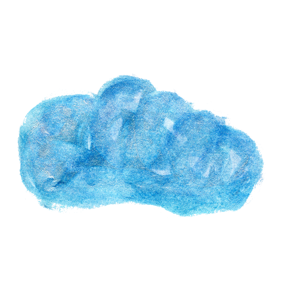 Watercolor Clouds Shape Transparent. Hand Drawn Cloud png