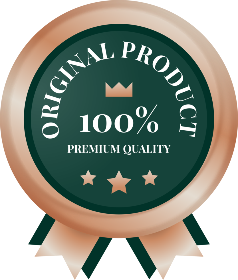 100 per cento originale Prodotto distintivo etichetta png