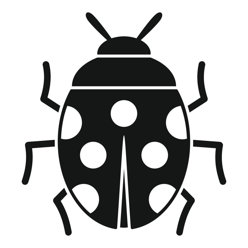 Luck ladybug icon simple vector. Japan fuji vector