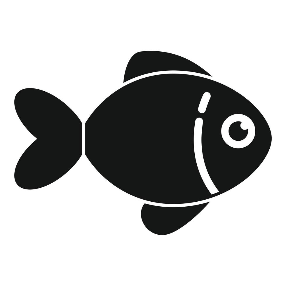 Lucky charm fish icon simple vector. Japan neko vector