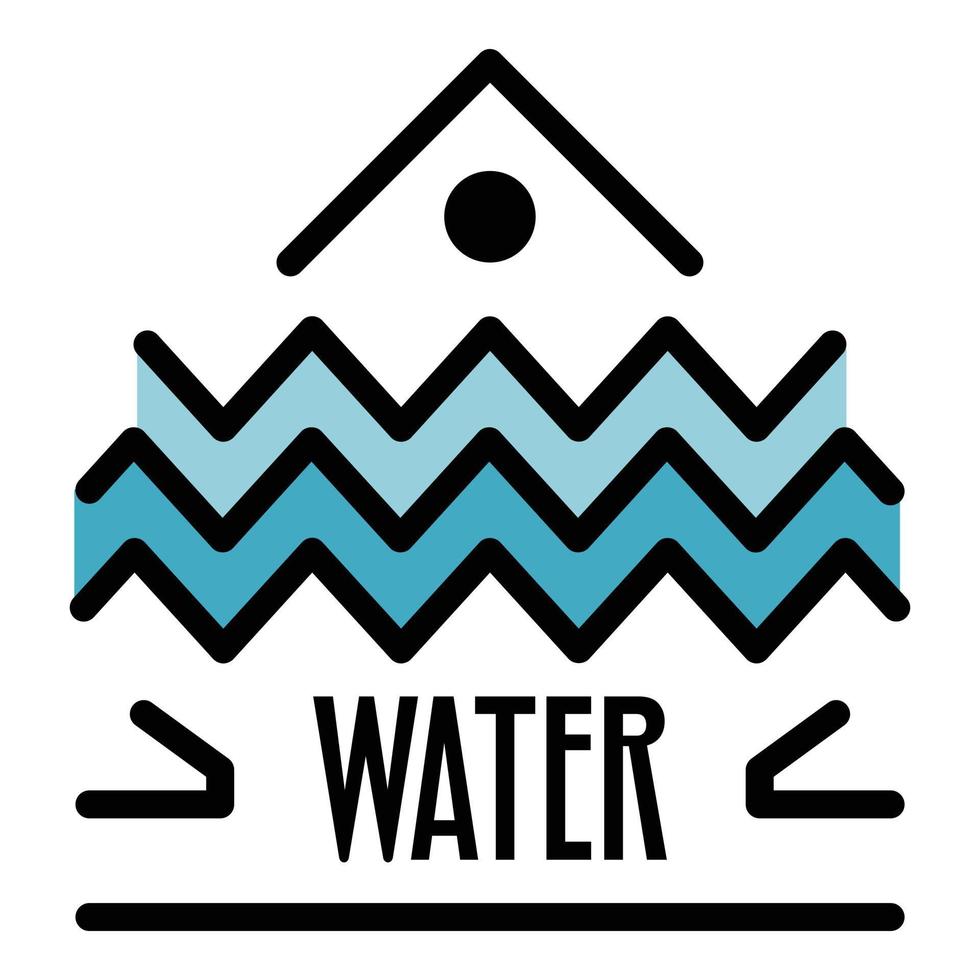Water alchemy icon color outline vector