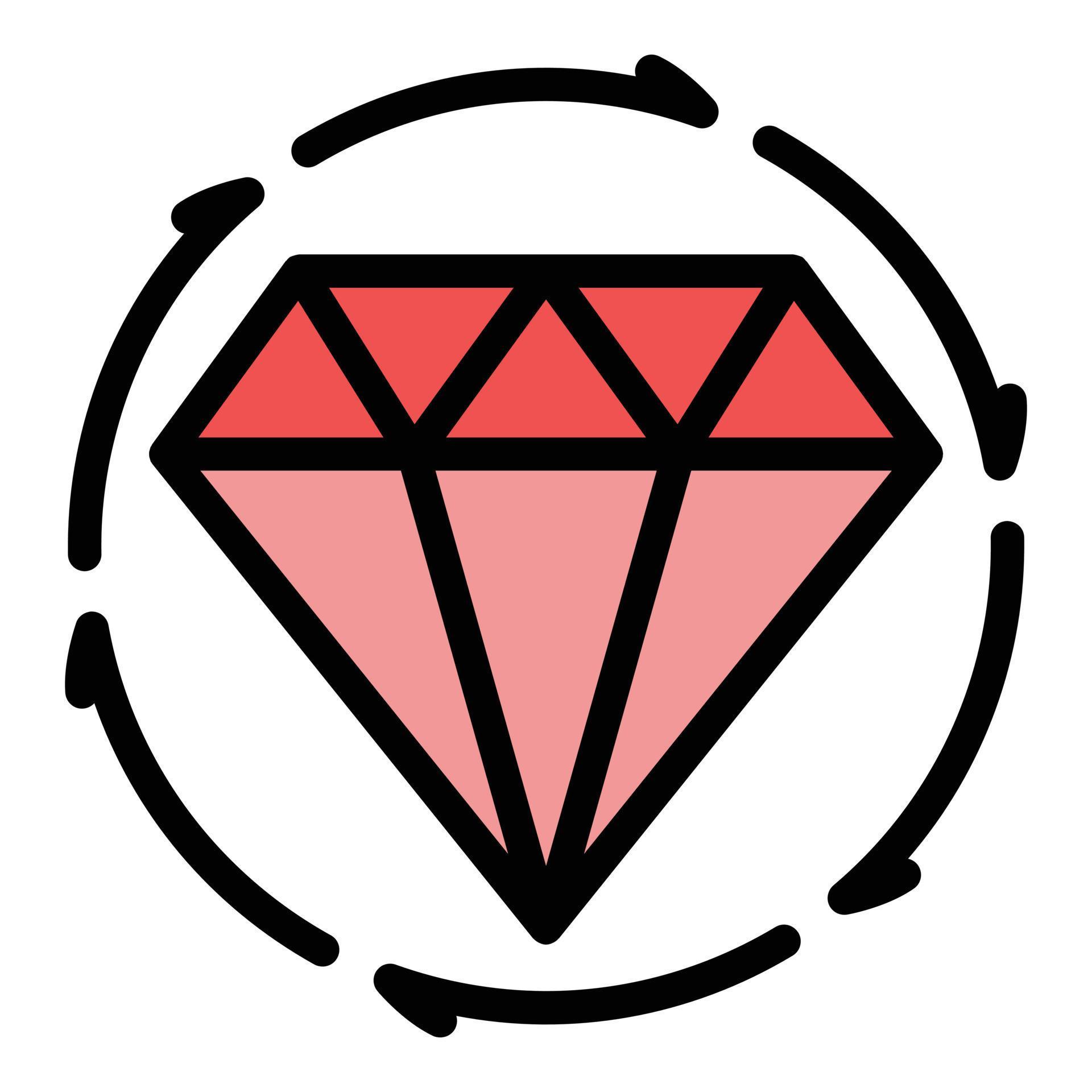Diamond rating customer icon color outline vector 15153361 Vector Art