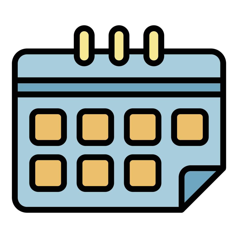 Training calendar icon color outline vector 15153499 Vector Art at Vecteezy