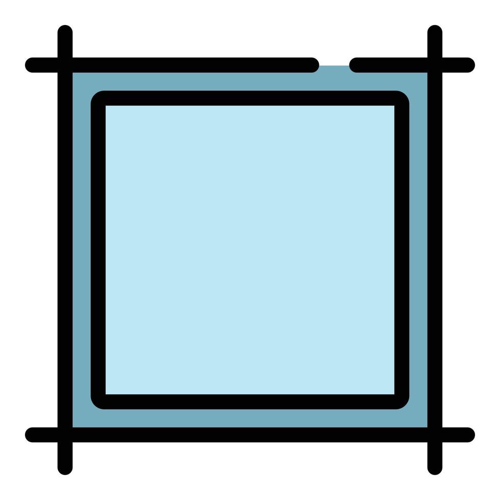 vector de contorno de color de icono de editor de papel