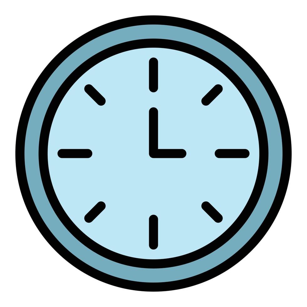 Wall clock icon color outline vector 15153526 Vector Art at Vecteezy