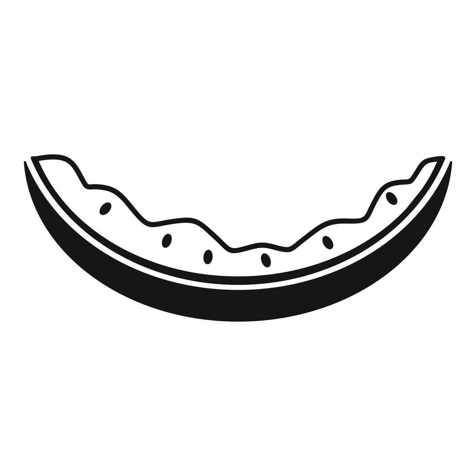 Watermelon waste icon simple vector. Food trash vector