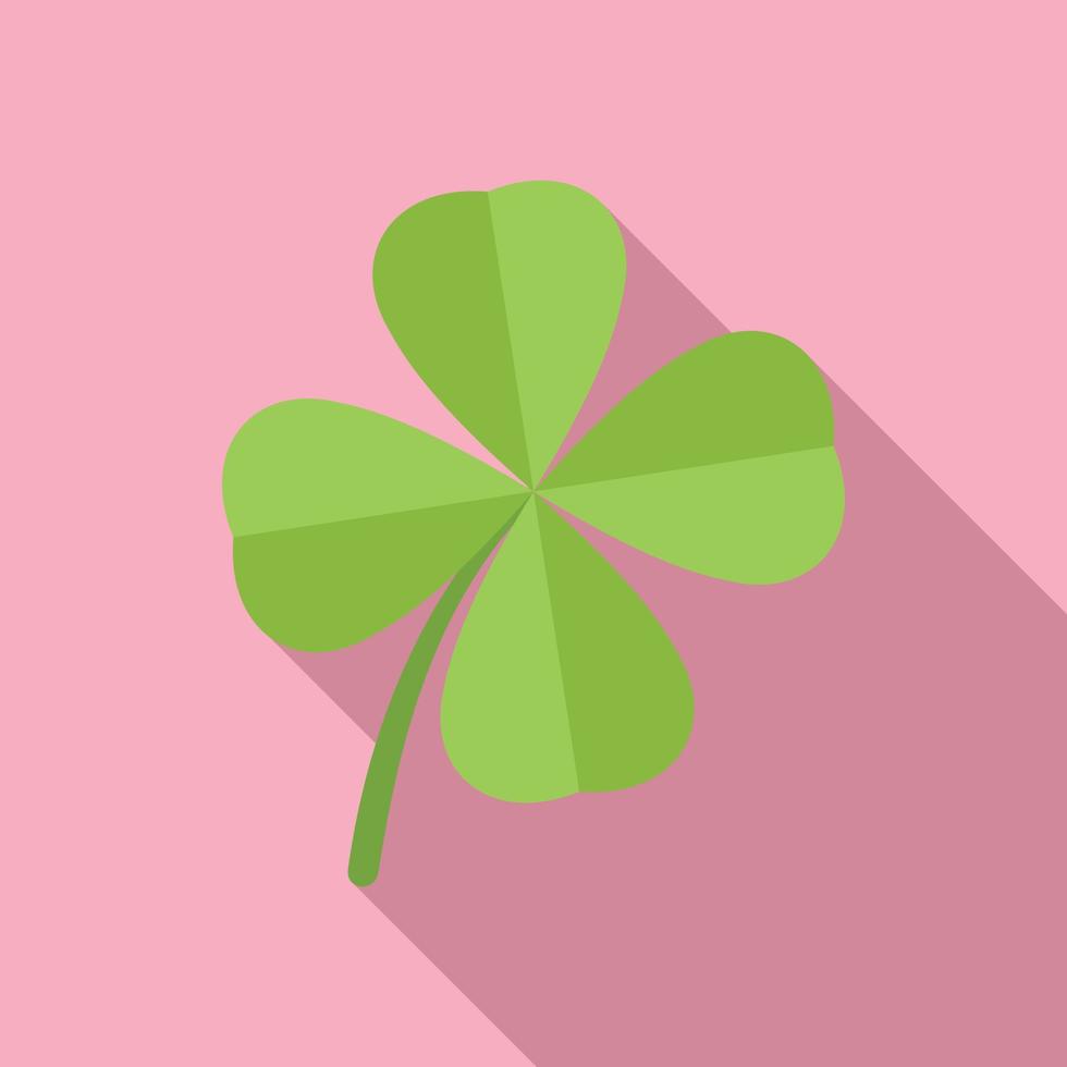 Celtic clover icon flat vector. Irish luck vector