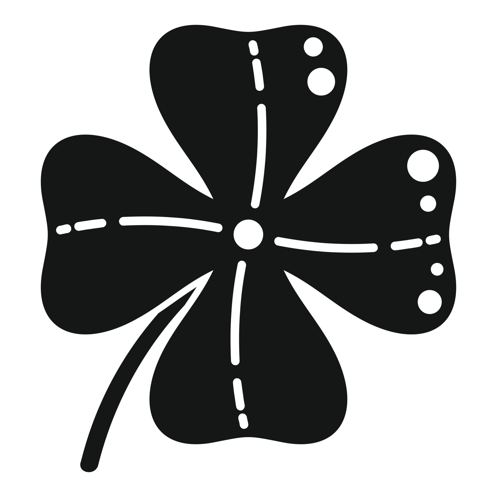 Clover card icon simple vector. Irish luck 15153990 Vector Art at Vecteezy