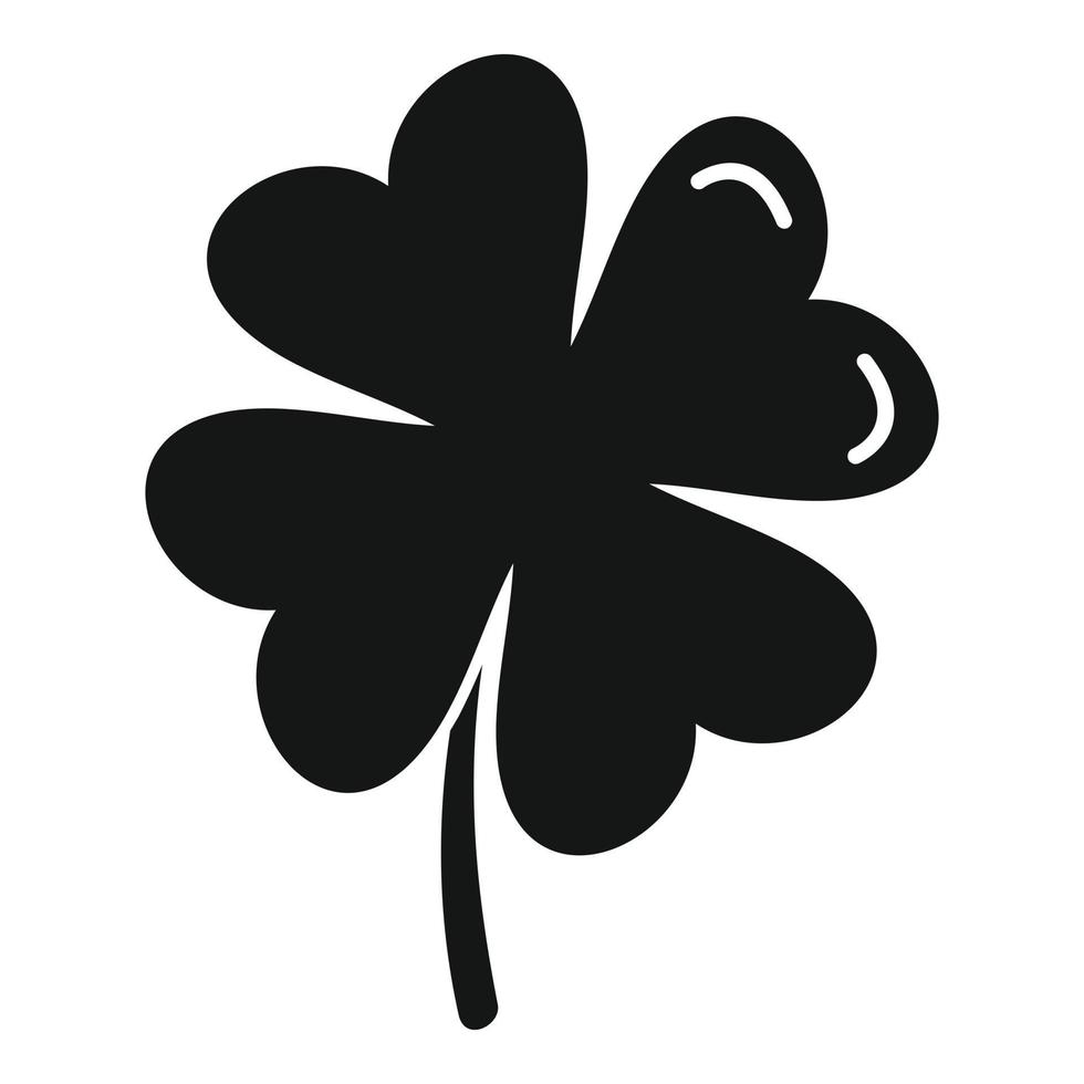 Clover art icon simple vector. Irish leaf vector