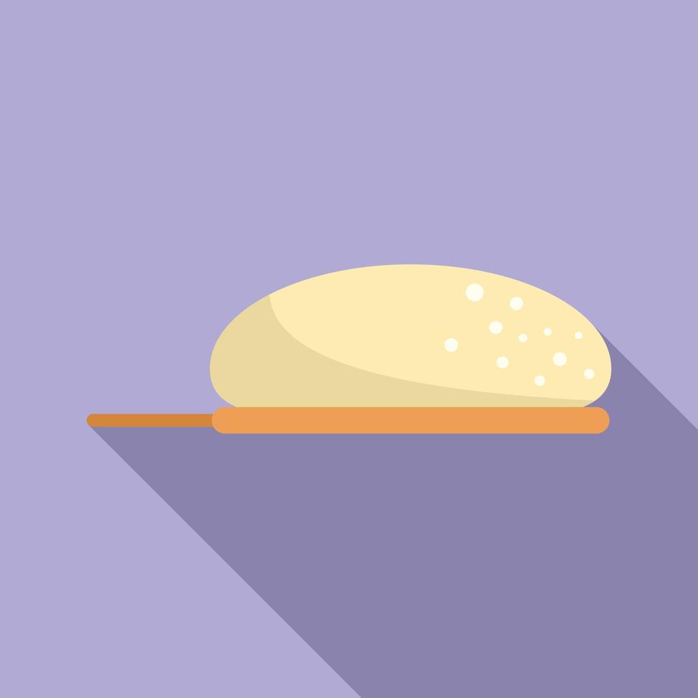 vector plano de icono de masa de cocina. harina de pan