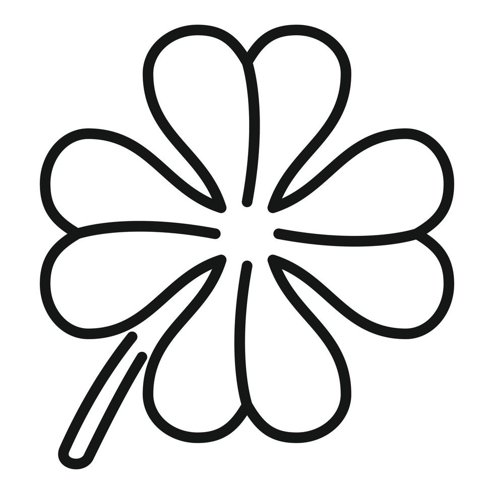 Season clover icon outline vector. Ireland day vector