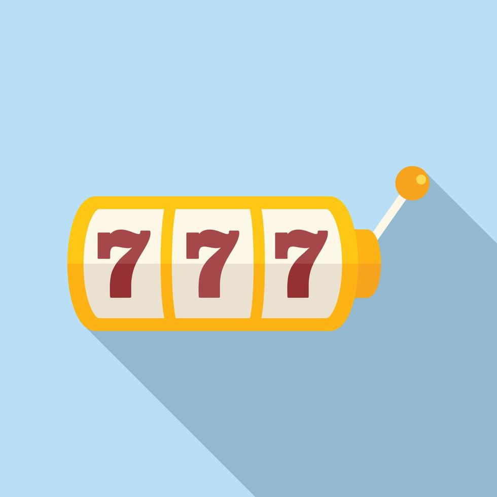 Prize casino icon flat vector. Spin game vector