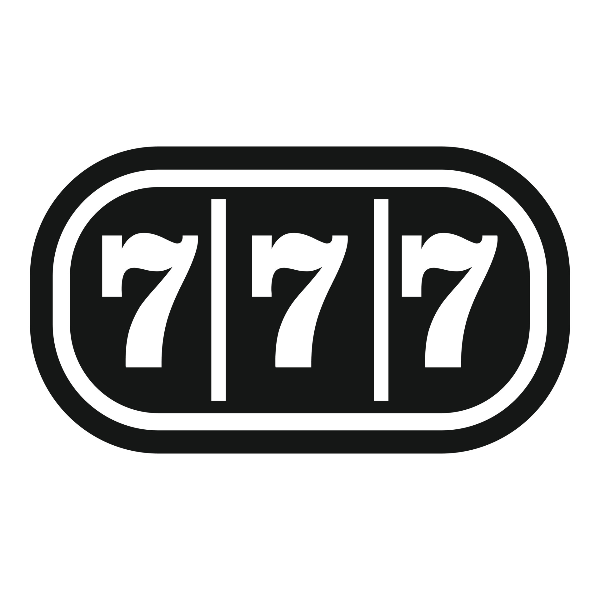 Lucky 7 icon simple vector. Casino slot 15154103 Vector Art at Vecteezy