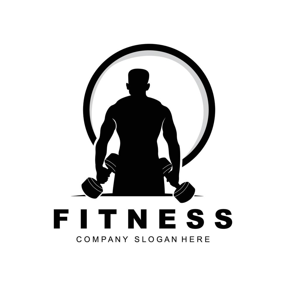 logotipo de gimnasio, vector de logotipo de fitness, diseño adecuado para fitness, equipo deportivo, salud corporal, marcas de productos de suplementos corporales