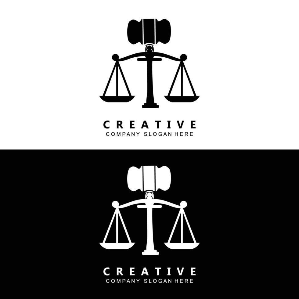 Law Logo, Scales Justice Vector, Design For Pawnshop Brands, Law, Attorney, Financial Institutions vector