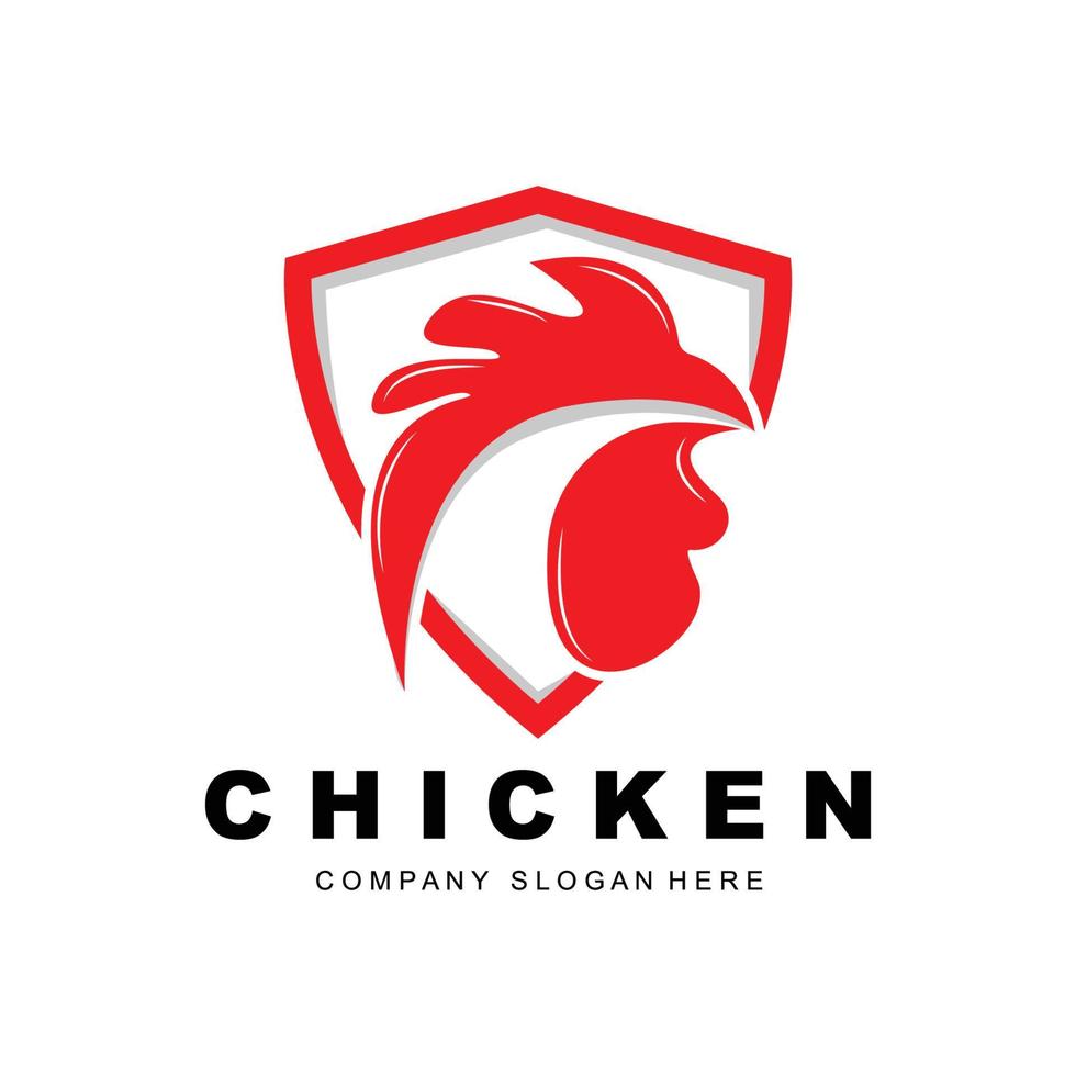 Chicken Logo, Farm Animal Vector, Design For Chicken Farm, Fried Chicken Restaurant, Cafe vector