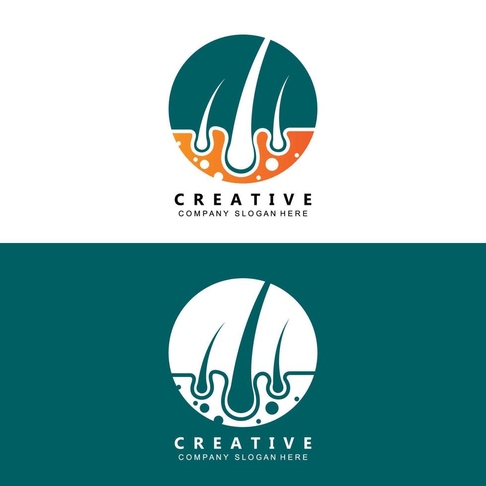 hair care logo vector icon skin health illustration design concept