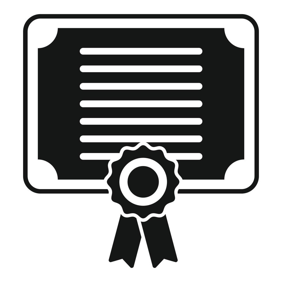 Agent diploma icon simple vector. Secret support vector