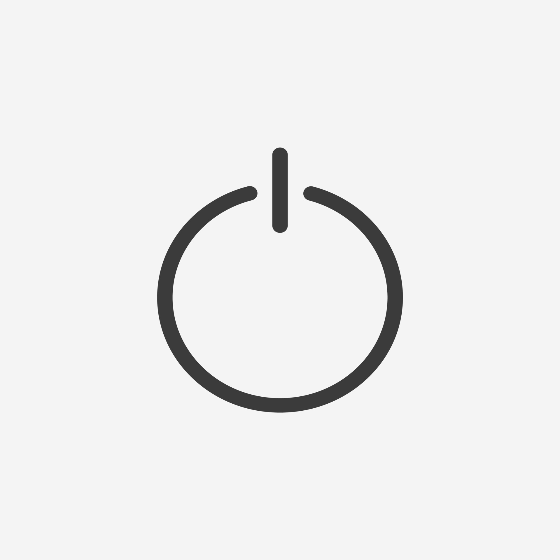 turn on, start, power button icon vector. switch, push symbol sign