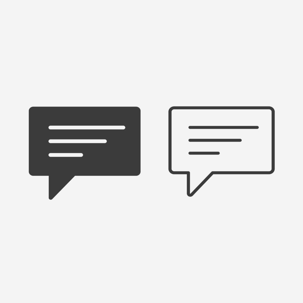 feedback, talk bubble icon vector. conversation, speech, chat, communication, sms, message symbol sign vector