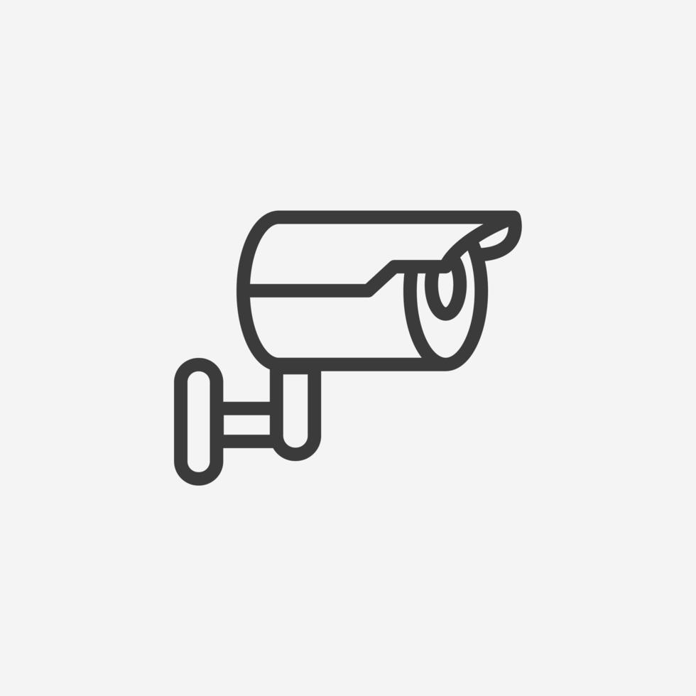 security camera icon vector. surveillance, secretary, safety, guard, control, system icon vector symbol sign