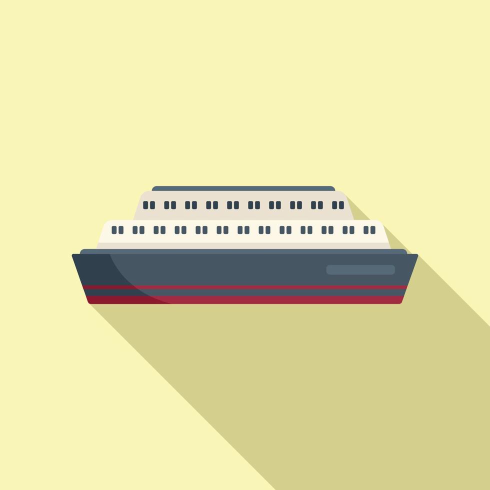 vector plano de icono de ferry. barco río