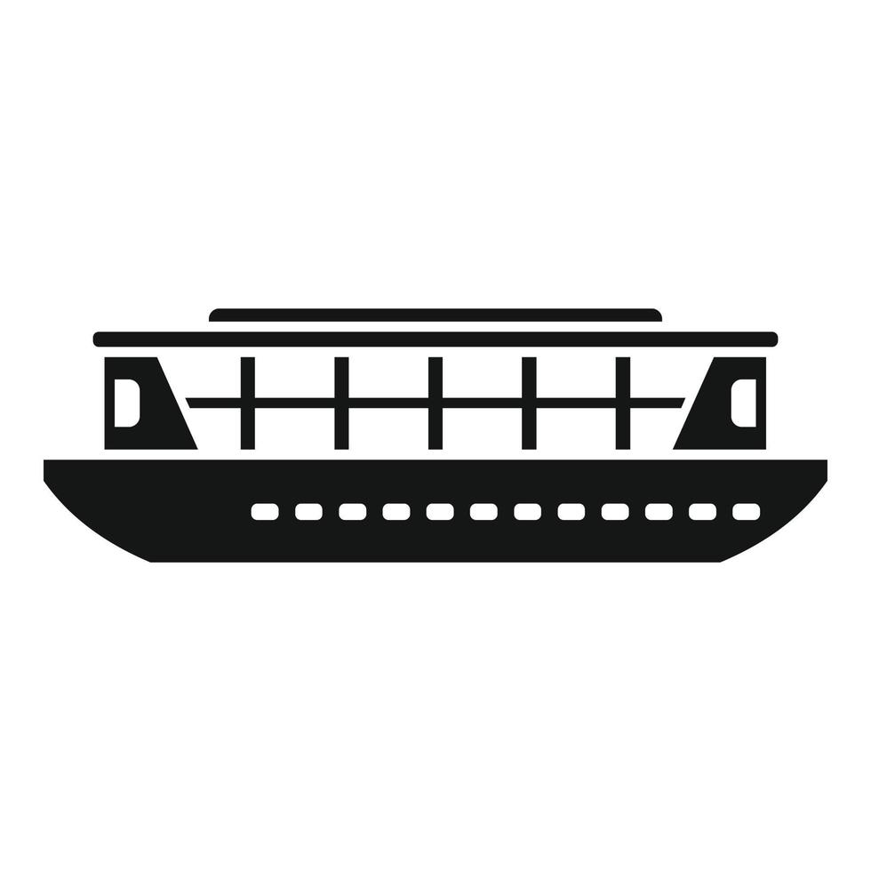vector simple de icono de hidroala de ferry. barco fluvial