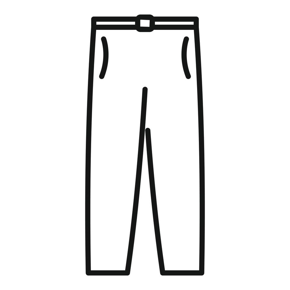 School pants icon outline vector. Boy uniform vector