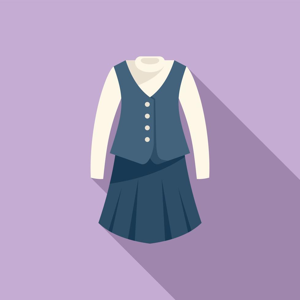 Asian dress icon flat vector. Fashion suit vector