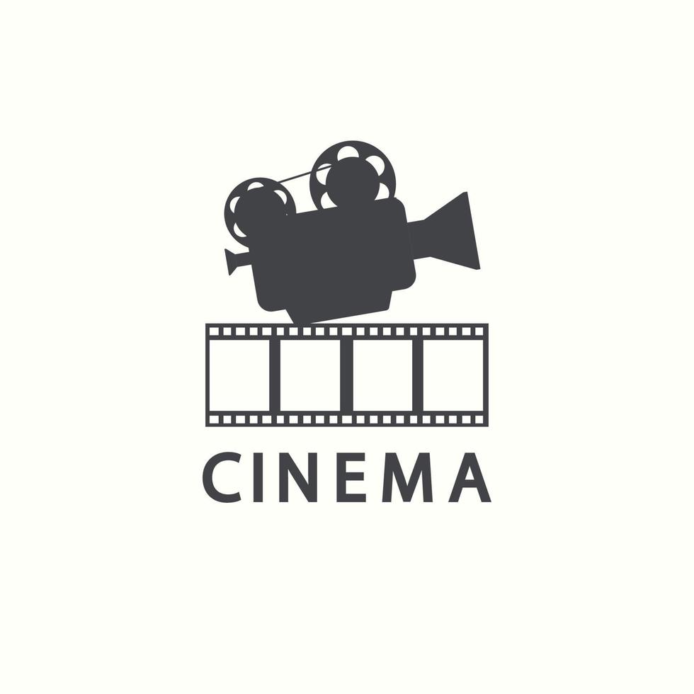 Cinema logo. Vector movie emblem template