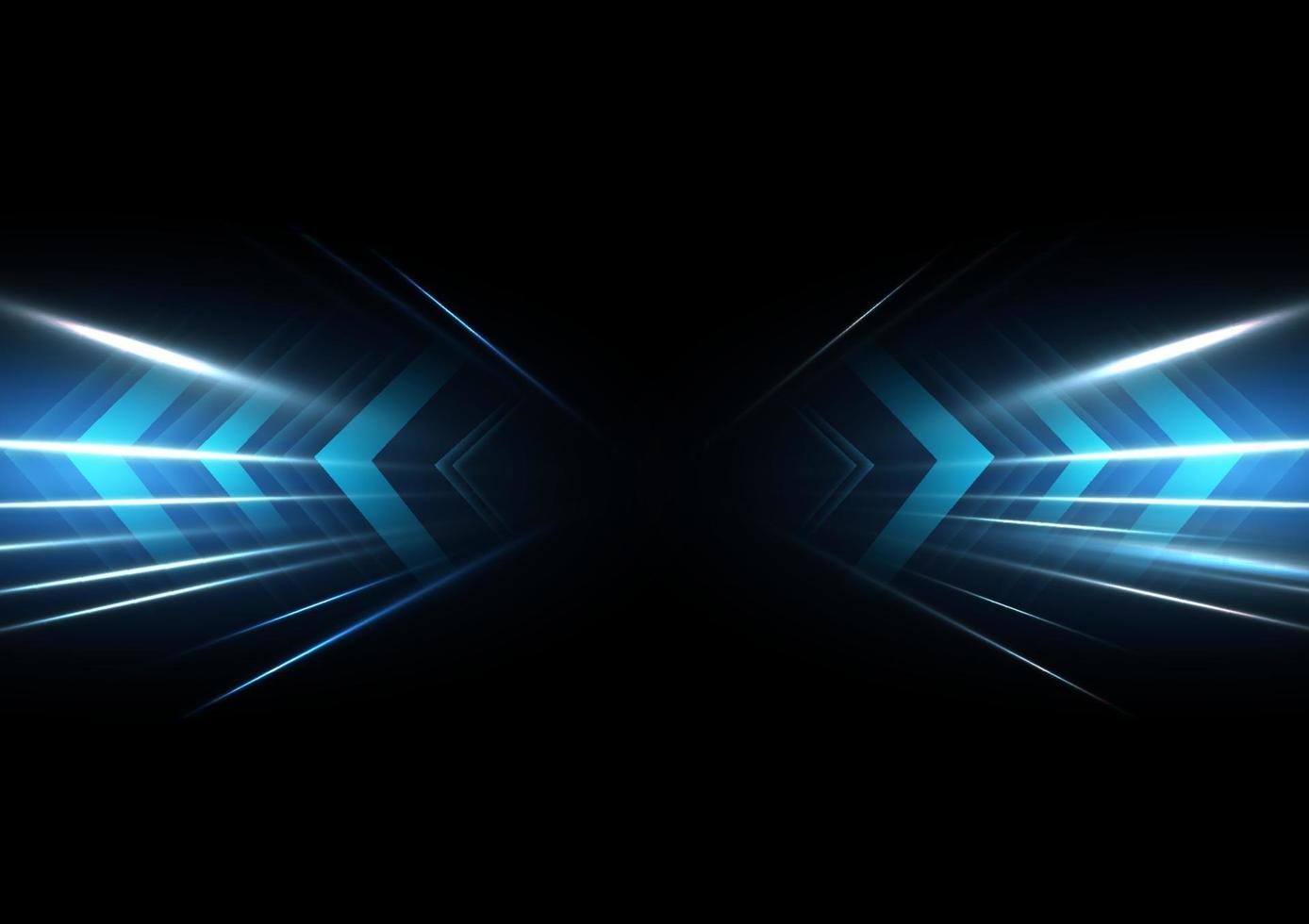 blue technology lights digital background vector illustration