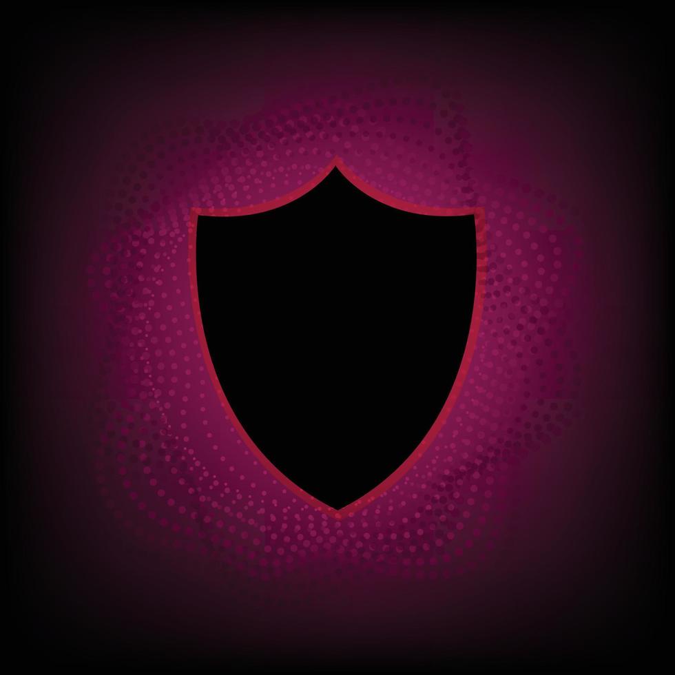 red network light code of circle with code abstract technology background vector